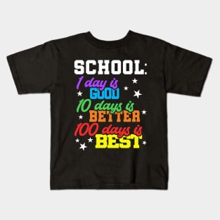 100 Days of School Teacher Days 100 Days Closer to Summer Teaching Kids T-Shirt
